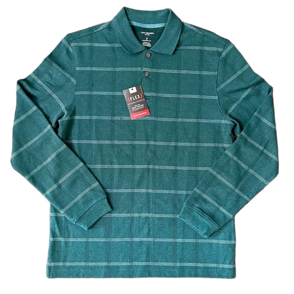 Van Heusen Shirt Long Sleeve Polo Flex
